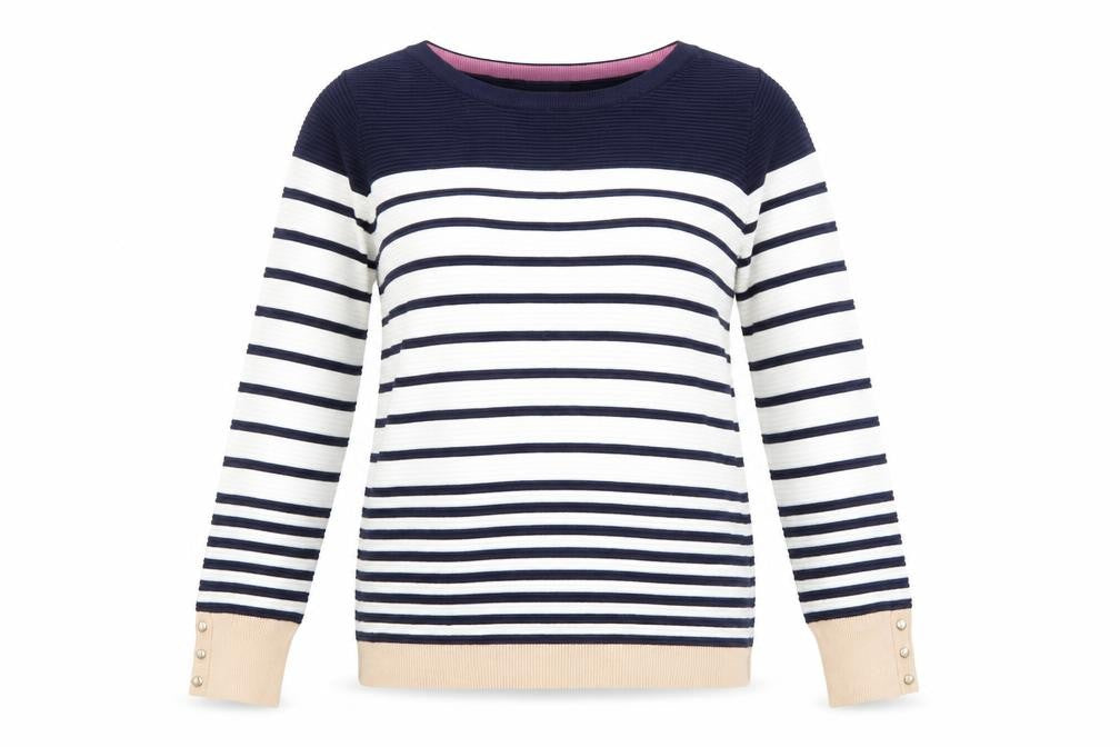 Spirit Women's Multicoloured Striped Pullover Jumper Size 14