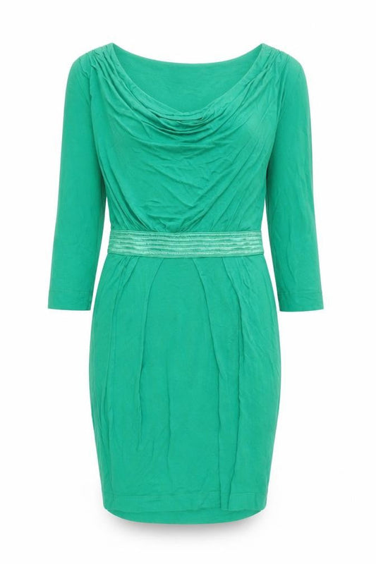 Mango Women's Green 3/4 Sleeve Dress Size 12