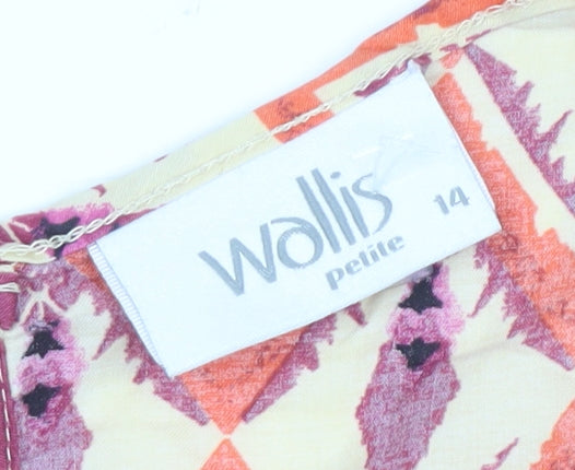 Wallis Women's Multicoloured Geometric Top Size 14