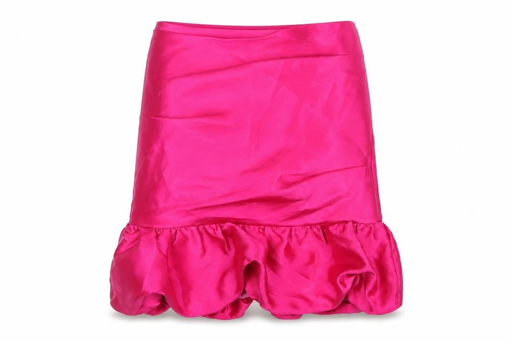 ASOS Women's Pink Skirt, Size 10, Polyester, Zip Closure