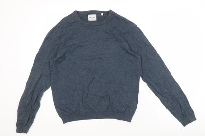 Additional front view of Only & Sons Men's Blue jumper Medium