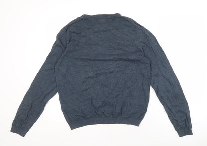 Back view of Only & Sons Men's Blue jumper Medium