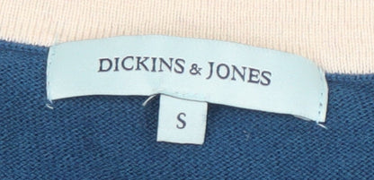 Dickins & Jones Women's Blue Polka Dot Pullover, Size S