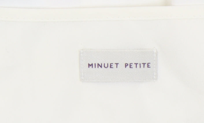 Minuet Petite Women’s Ivory Floral Blouse - Size 12