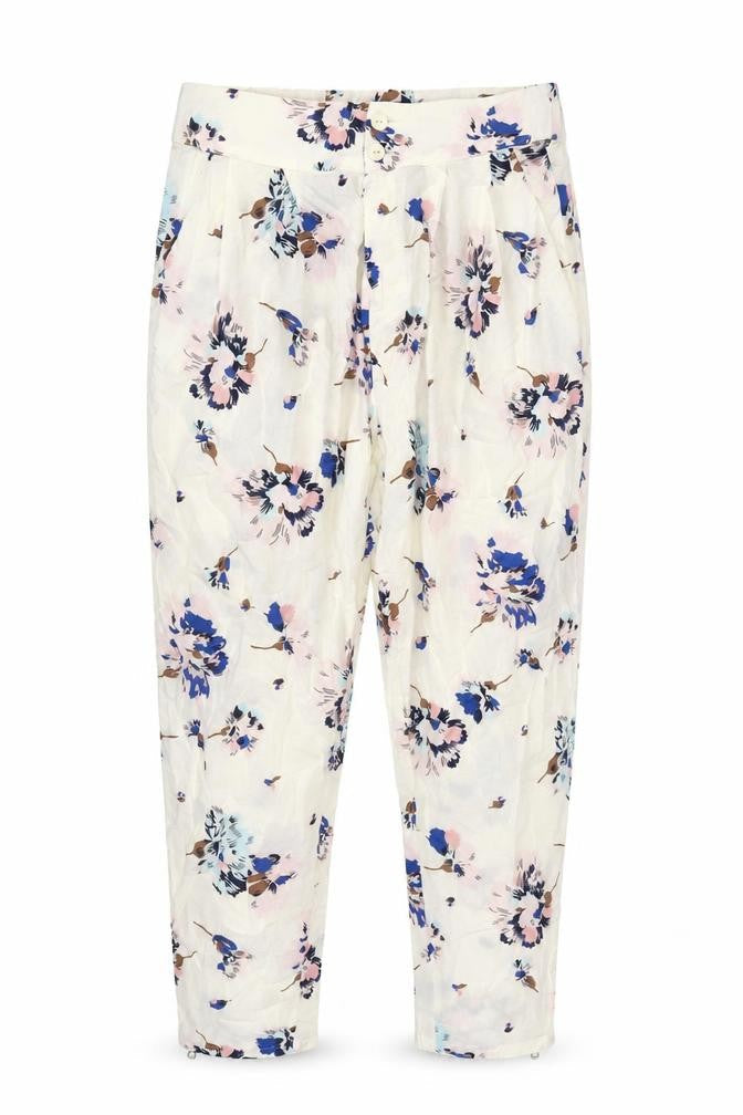 Zara Women's Multicoloured Floral Cropped Trousers