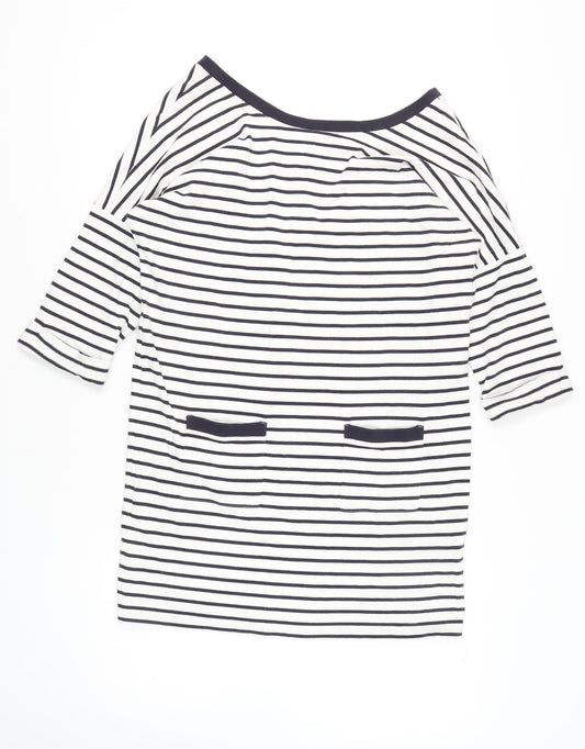 Whistles Women's Striped T-Shirt Dress, Size 14 Multicolour