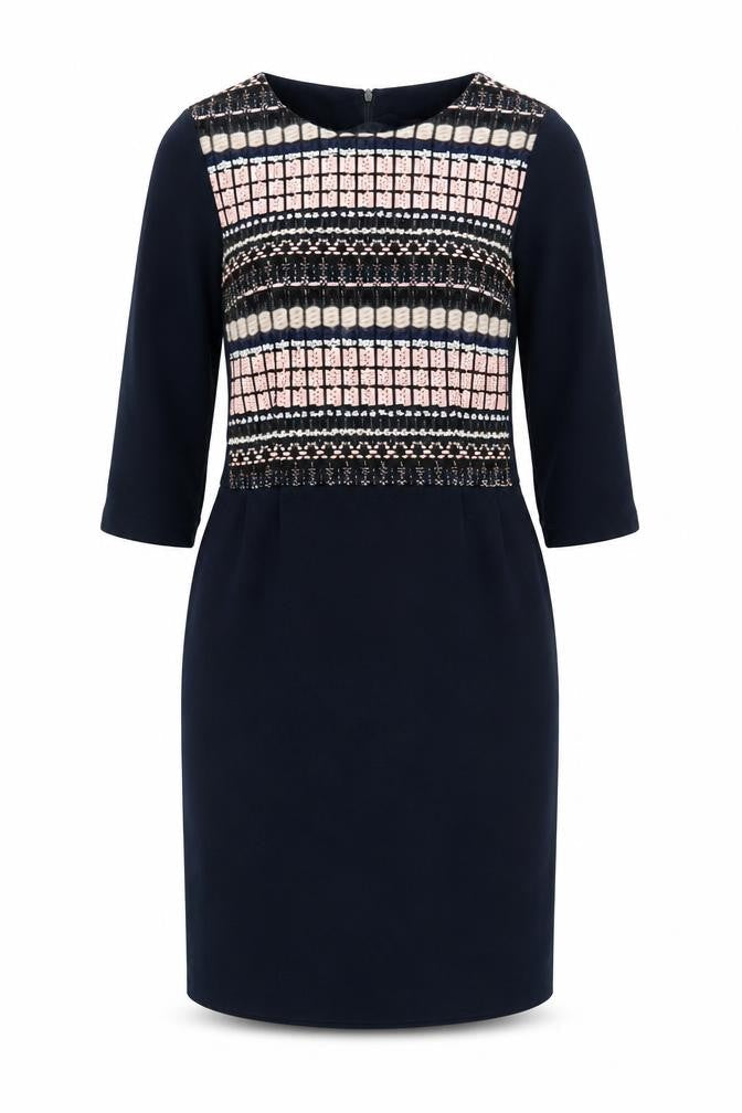 VILAGALLO Women's Blue Sheath Dress Size 10
