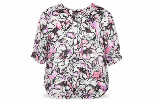 David Emanuel Women's Multicoloured Floral Blouse, Size 20