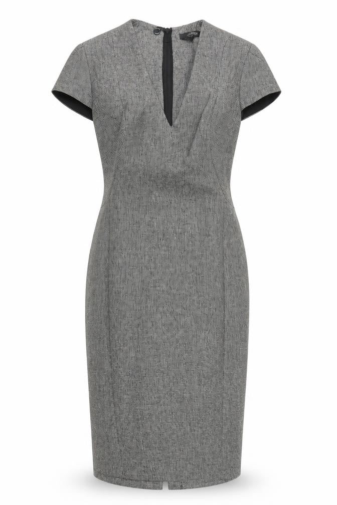 Next Women's Grey Sheath Dress, Size 12, Business Style