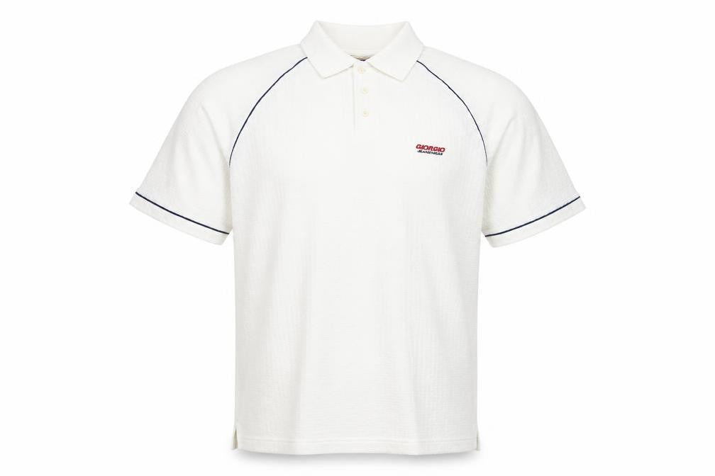 Giorgio Men’s White Polo Shirt L Short Sleeve Collared