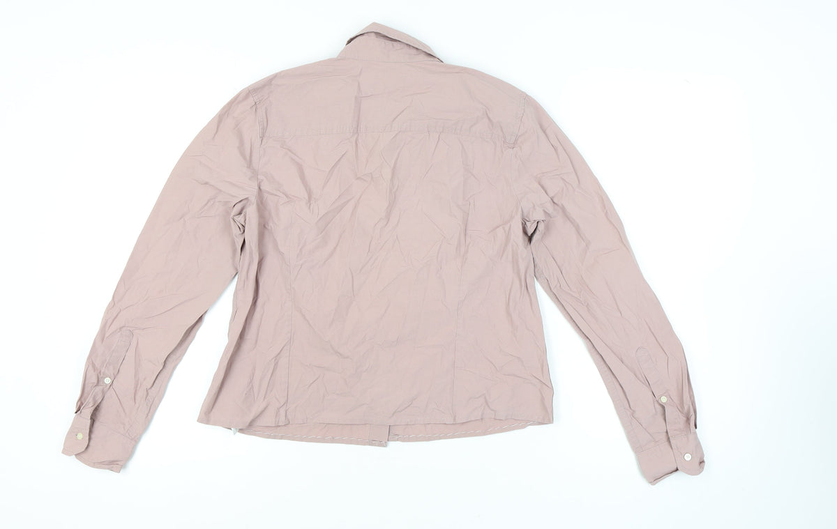 Gap Women's Pink Button-Up Shirt, L, Casual
