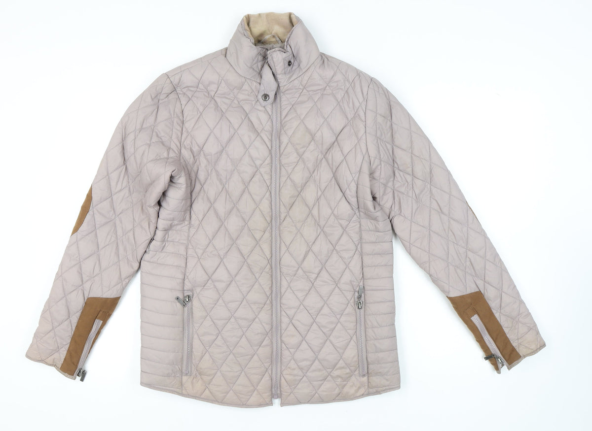 Søs Jensen Women's Beige Quilted Jacket L
