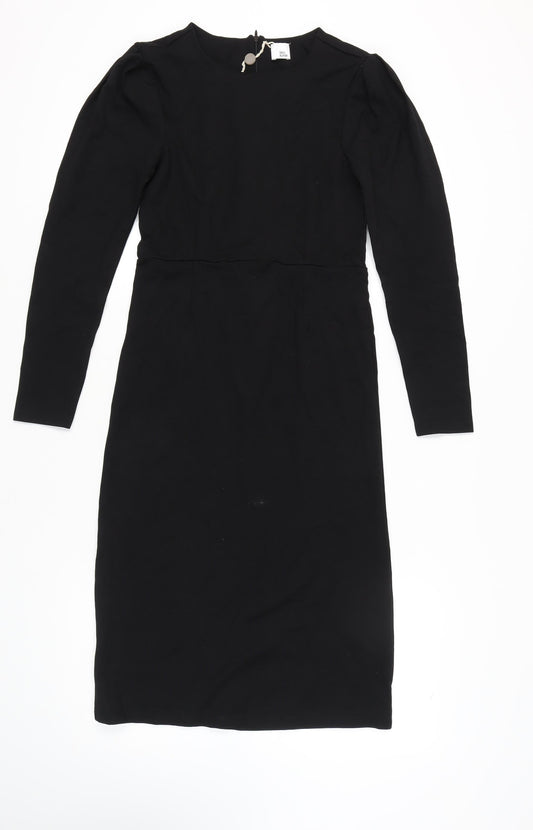 Iris & Ink Women’s Black Dress UK 12 Long Sleeve