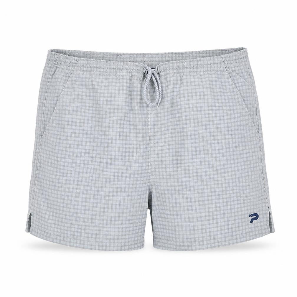 Patrick Men's Grey Check Swim Shorts L