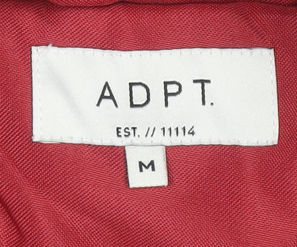 ADPT Women's Red Parka Jacket, M, Hooded, Casual