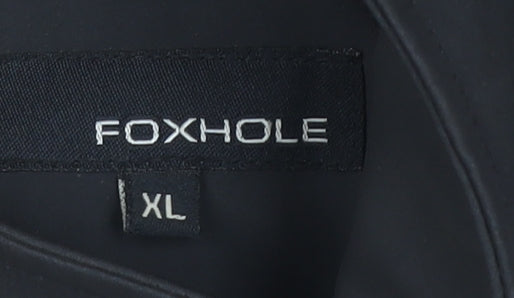 Foxhole Men's Black XL Mid-Length PVC Jacket