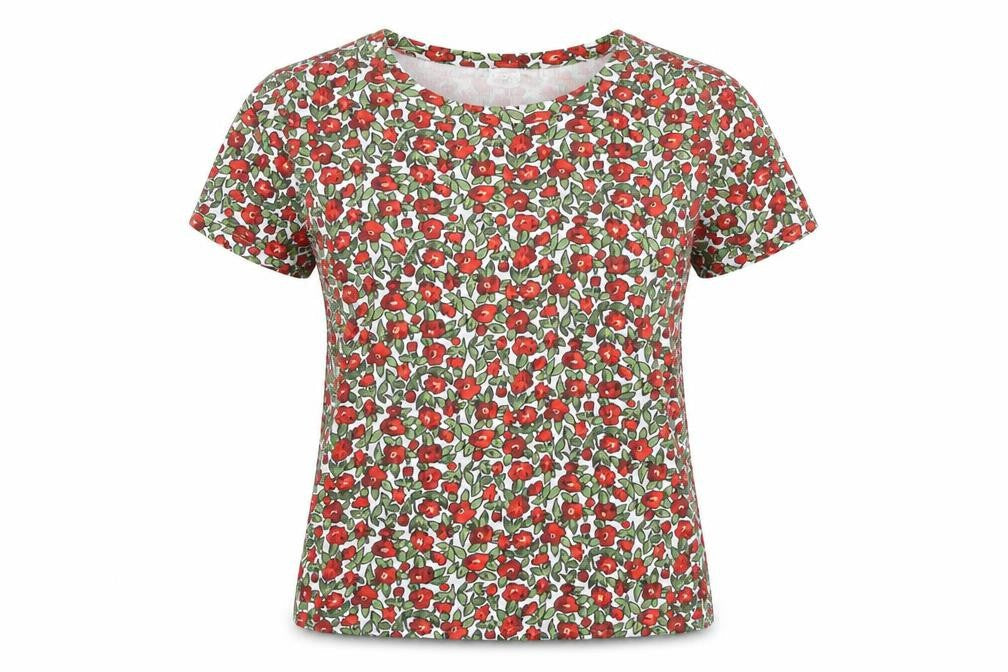 Monki Women's Multicoloured Floral T-Shirt - Medium