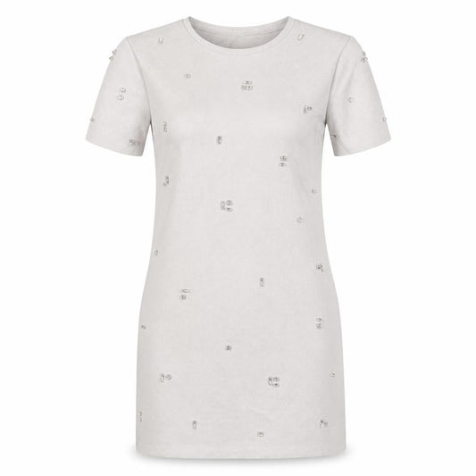 Zara Women's Grey Shift Dress - Size S