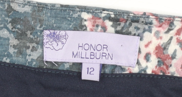 Honor Millburn Women's Floral Blouse, Size 12, Multicoloured