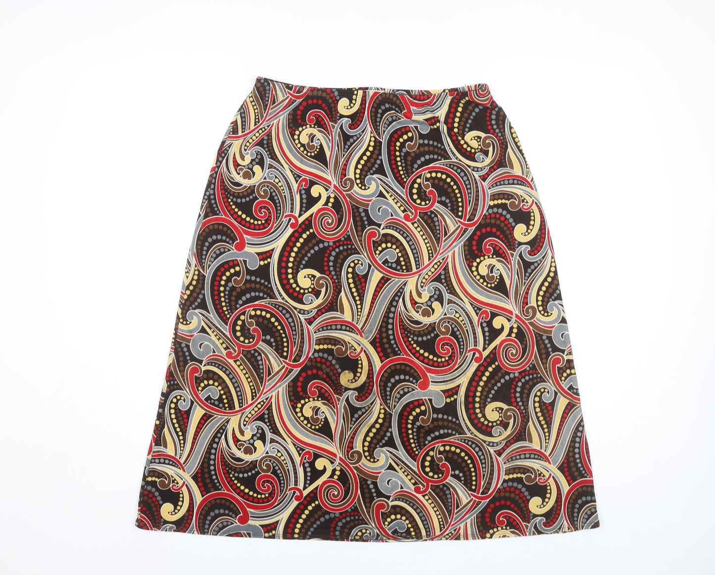 Kim & Co. Women's Multicoloured A-Line Skirt Size L