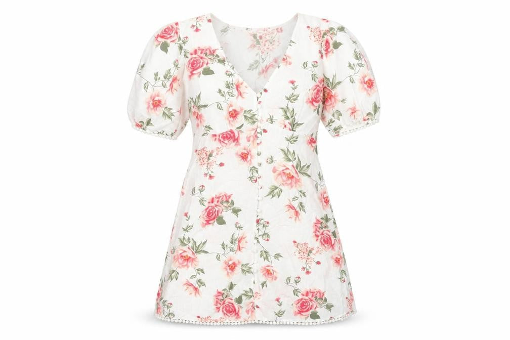 Zara Women's Multicoloured Floral Casual Dress XS