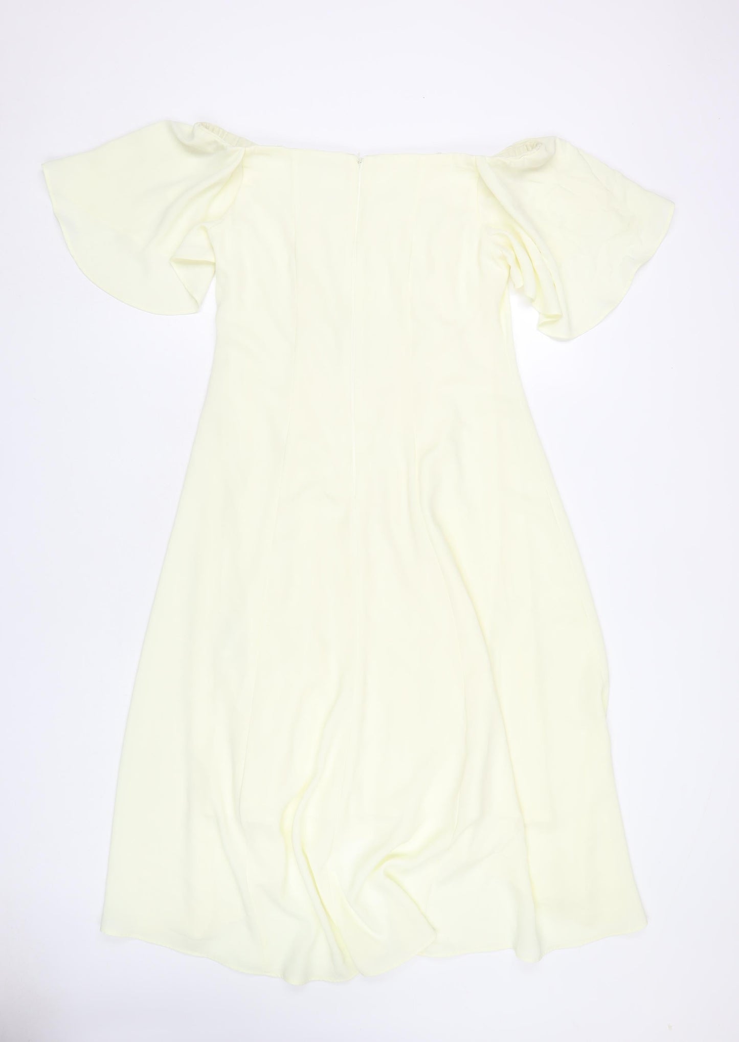Coast Women's Yellow Off Shoulder Midi Dress