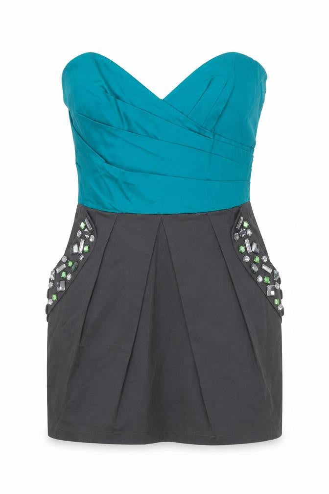 Lipsy Women's Multicoloured Strapless Bodycon Dress