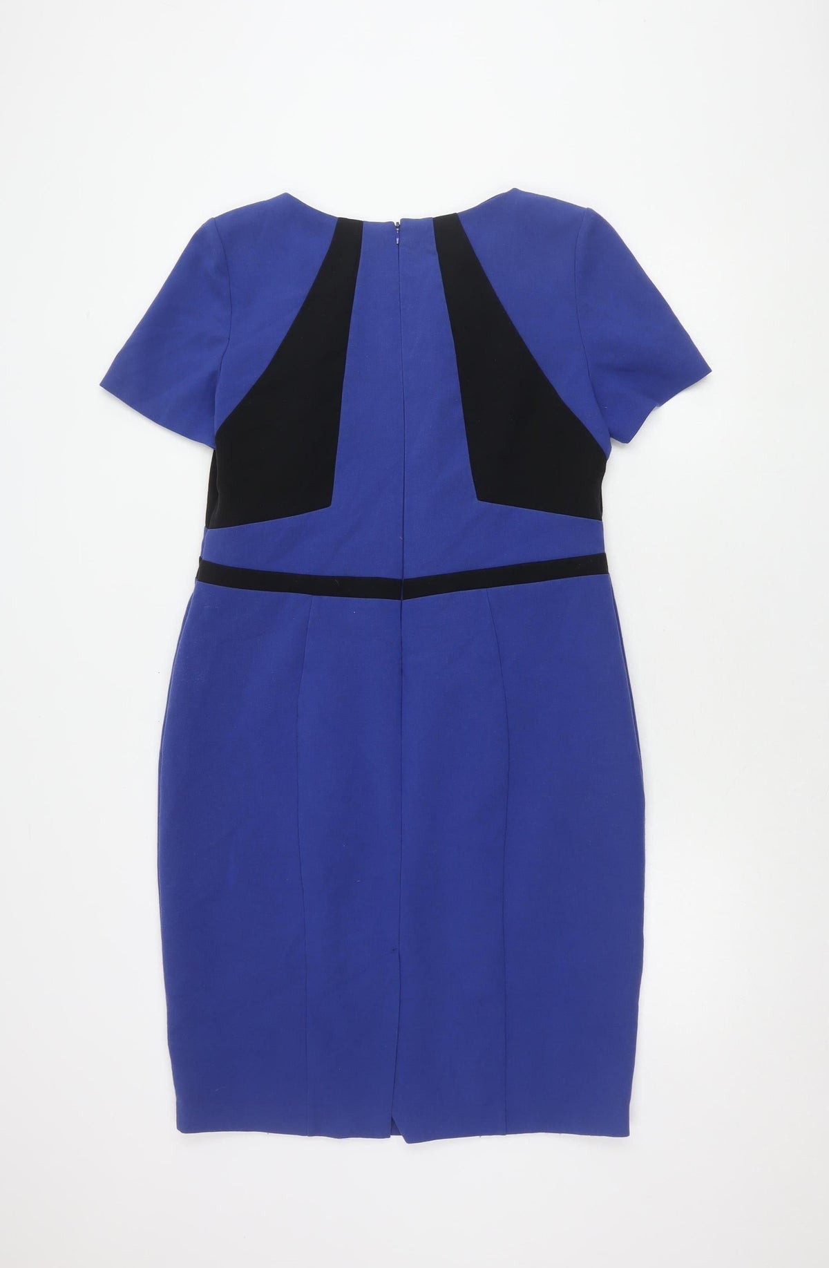 Marks & Spencer Women's Blue Sheath Dress - Size 14
