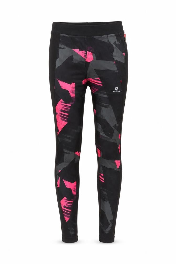 Decathlon Kids Compression Leggings - Black/Multicoloured, S