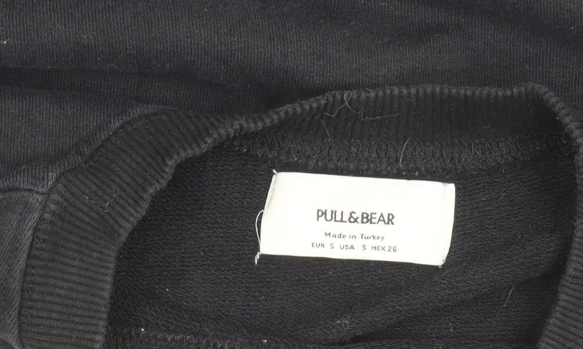 Pull&Bear Women's Black S Pullover Sweatshirt