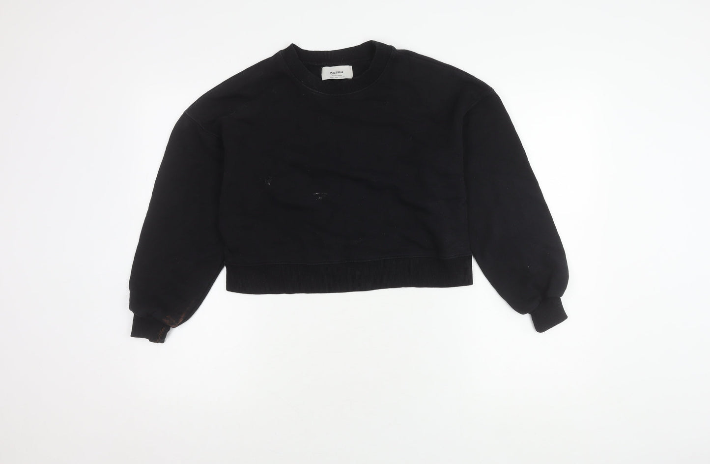 Pull&Bear Women's Black S Pullover Sweatshirt