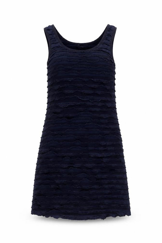 AX Paris Blue Sleeveless Women’s Casual Striped Dress
