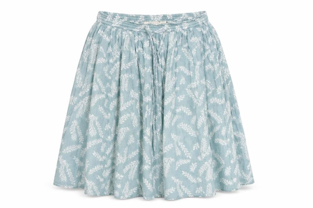 Orvis Women's Blue Floral Peasant Midi Skirt L