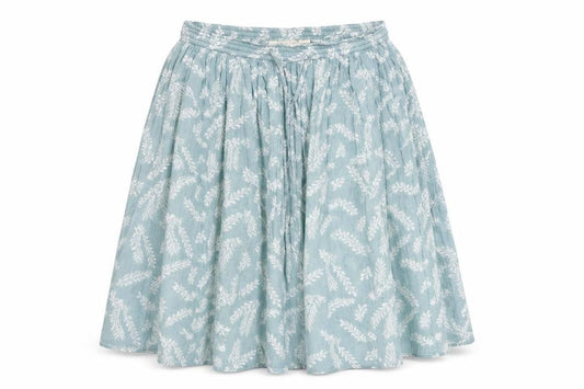Orvis Women's Blue Floral Peasant Midi Skirt L