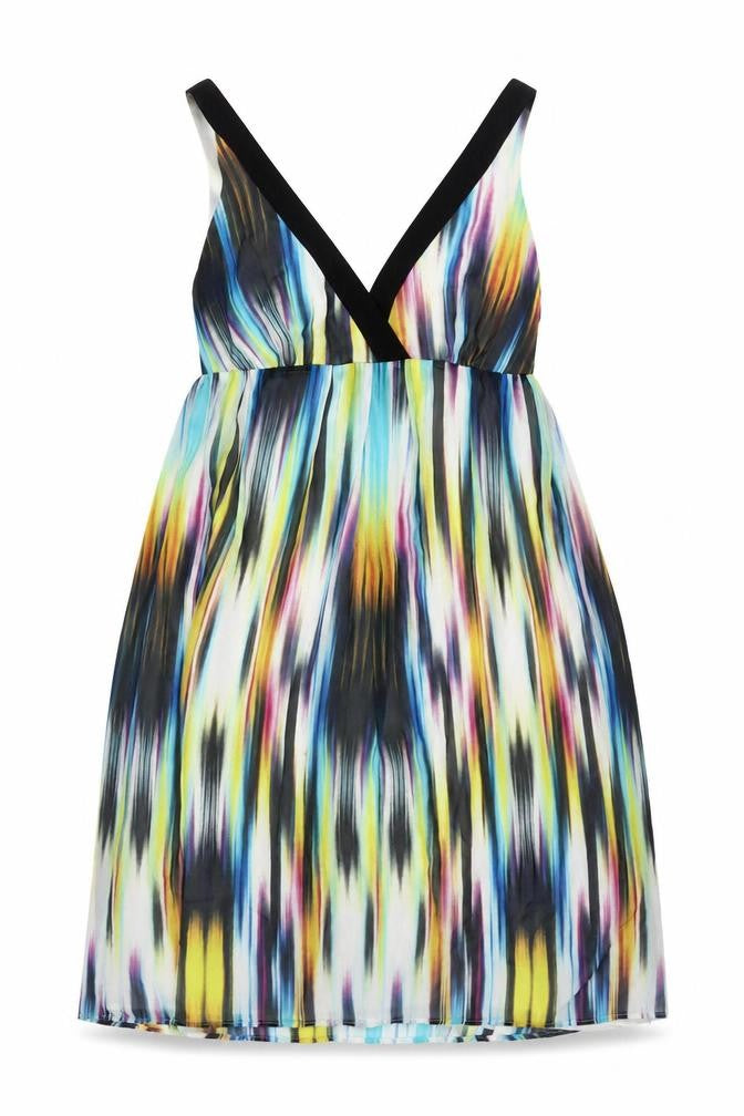 Next Women’s Multicoloured V-Neck Dress, Size 14