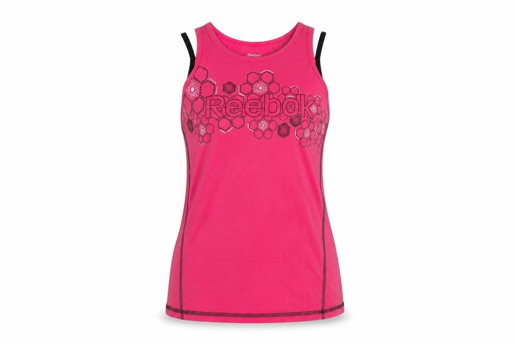 Reebok Pink Racerback Tank Top - Teens Size 12