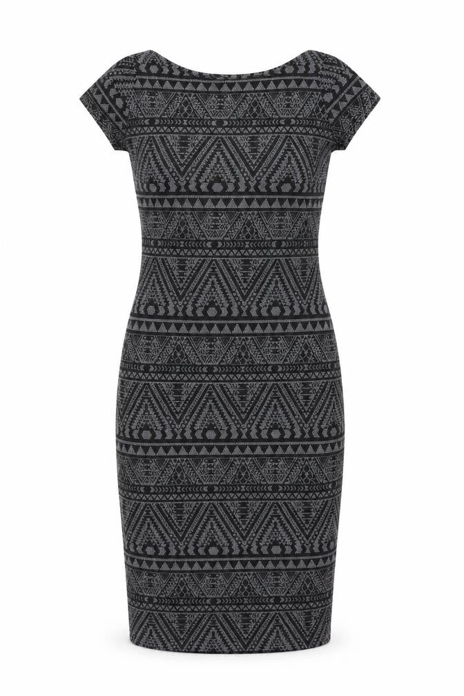 SoulCal&Co Grey Geometric Bodycon Dress XS