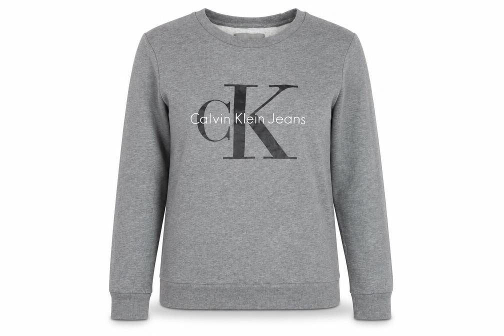 Calvin Klein Women's Grey XS Pullover Sweatshirt