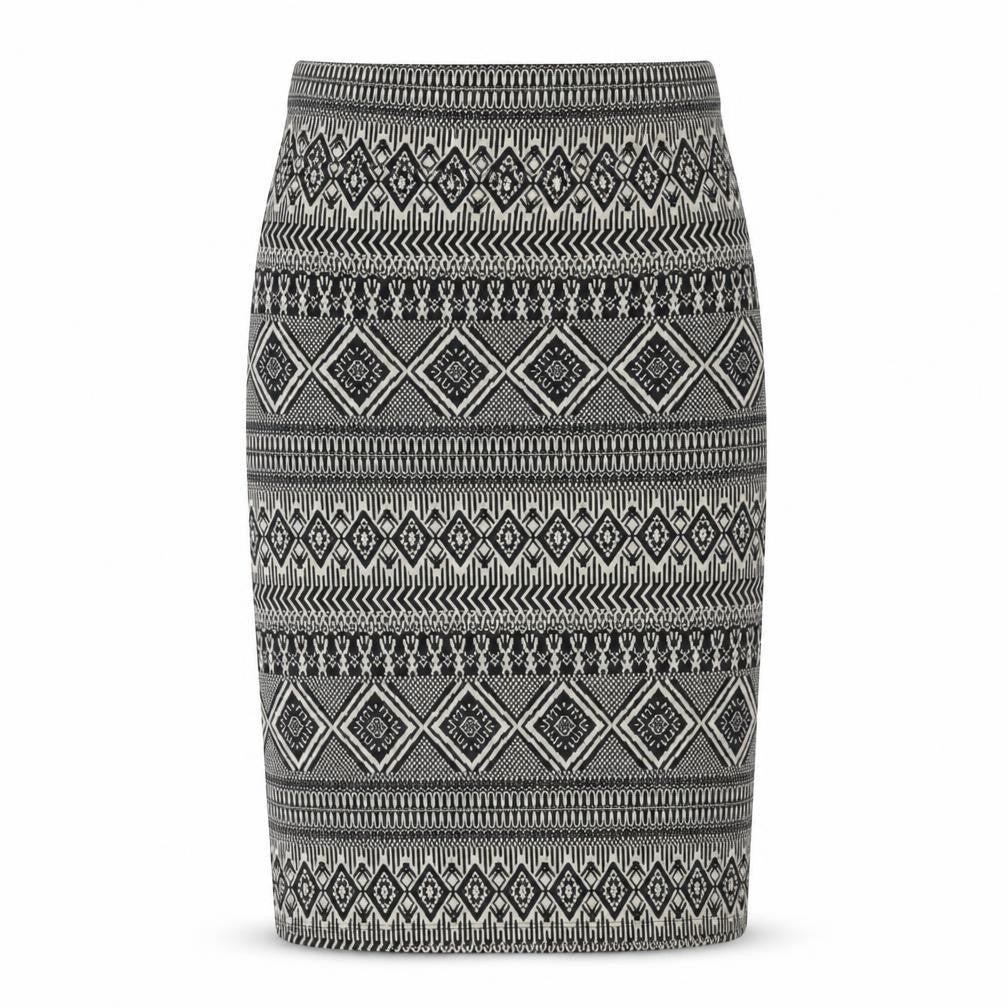 River Island Women's Multicoloured Midi Geometric Skirt
