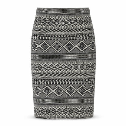 River Island Women's Multicoloured Midi Geometric Skirt