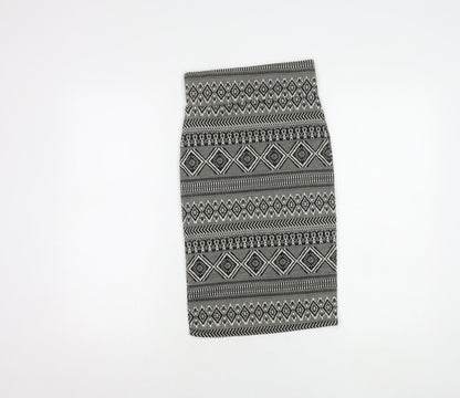 River Island Women's Multicoloured Midi Geometric Skirt