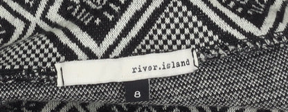 River Island Women's Multicoloured Midi Geometric Skirt