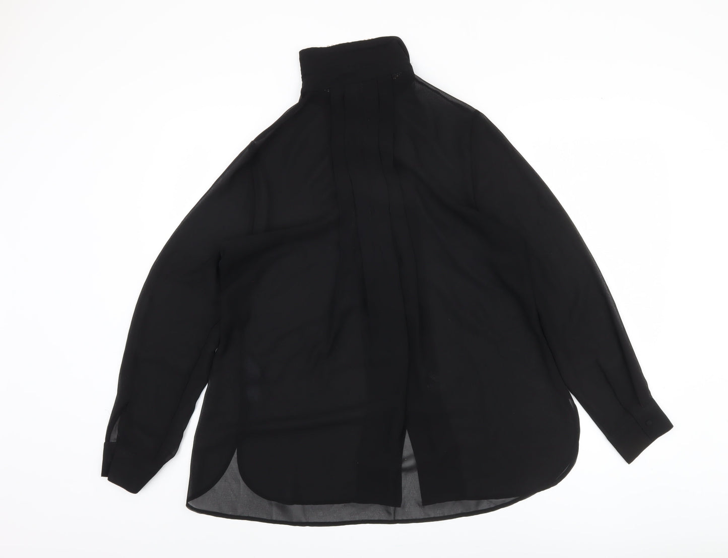Marks & Spencer Women's Black 14 Beaded Collared Blouse