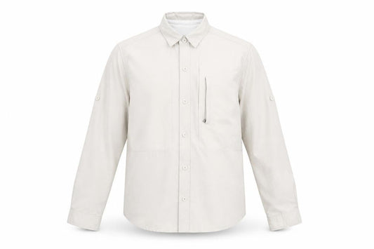 Royal Robbins Men's Beige Button-Up Shirt S