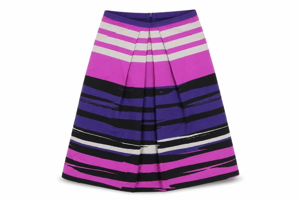 Hobbs Women’s Purple Midi A-Line Skirt Size 8