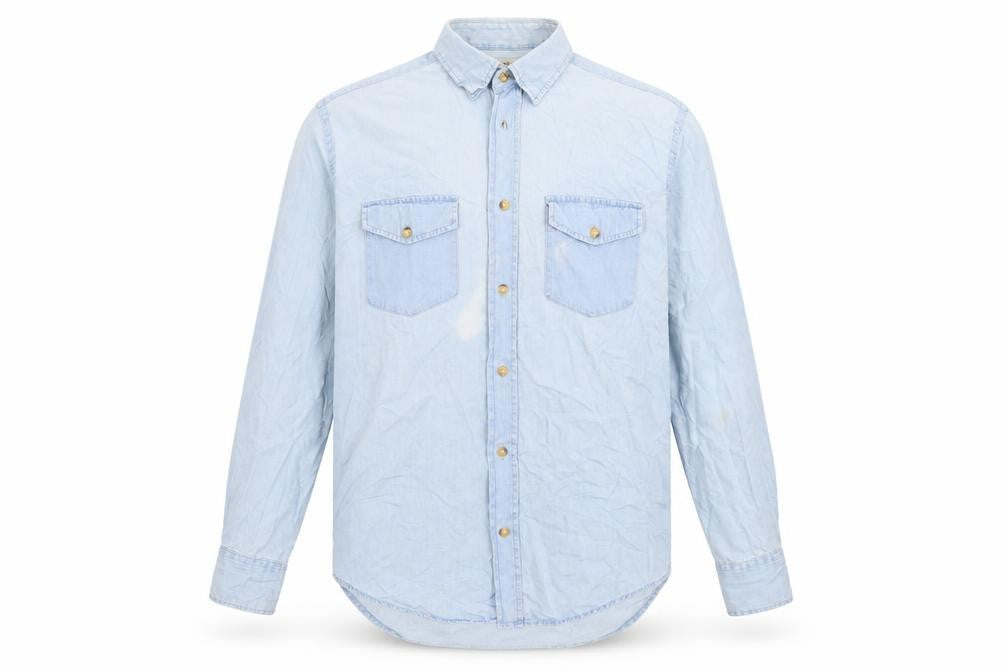 Peter Christian Men's Blue Medium Button-Up Shirt