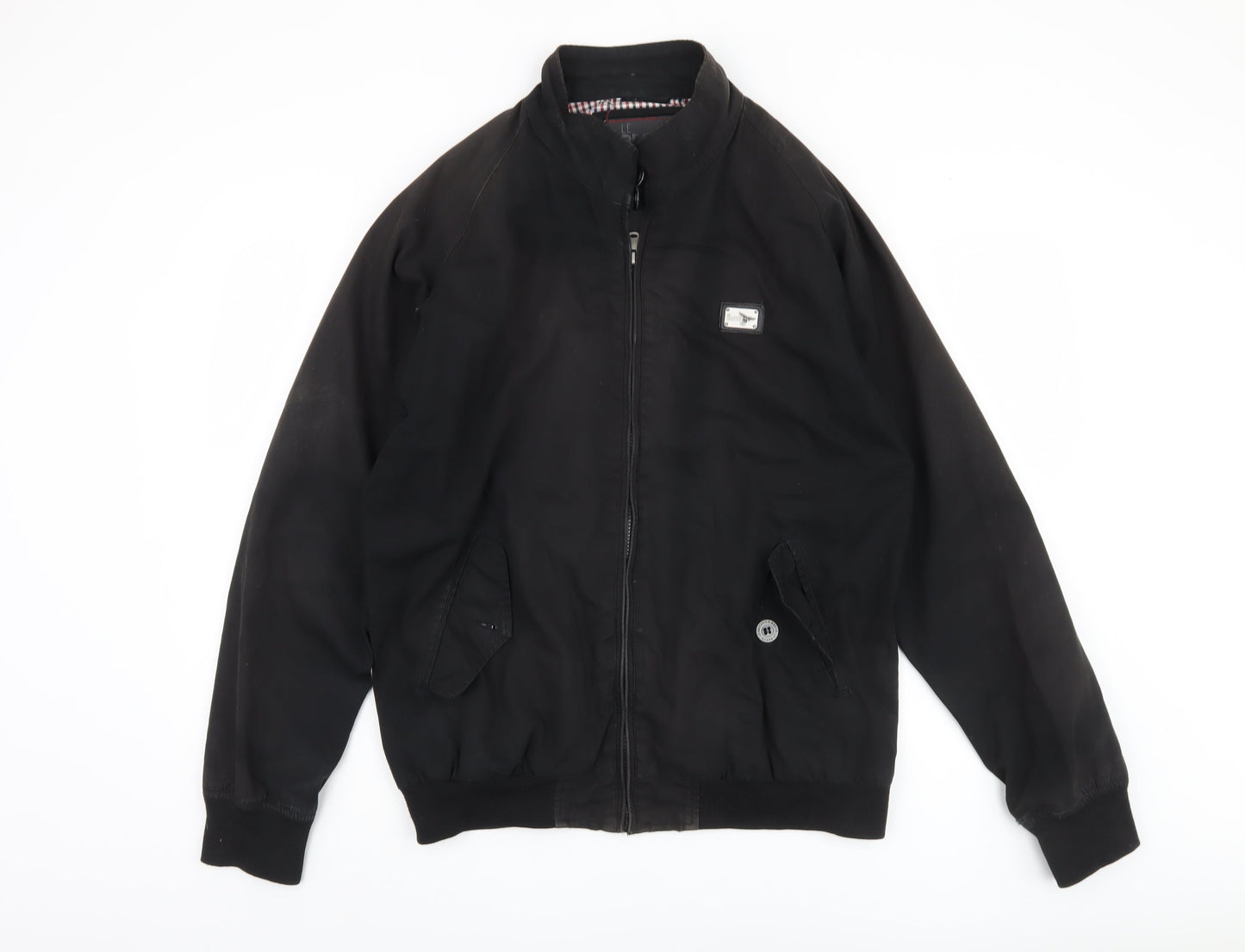 Le Breve Men's Black XL Bomber Jacket