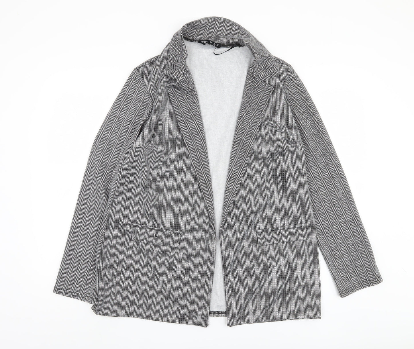 Select Women's Grey Blazer, Size 14, Herringbone