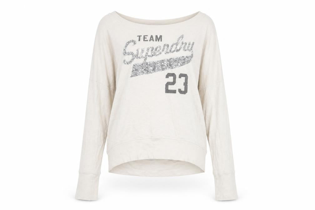 Superdry Women’s Beige Long Sleeve Top - Size S
