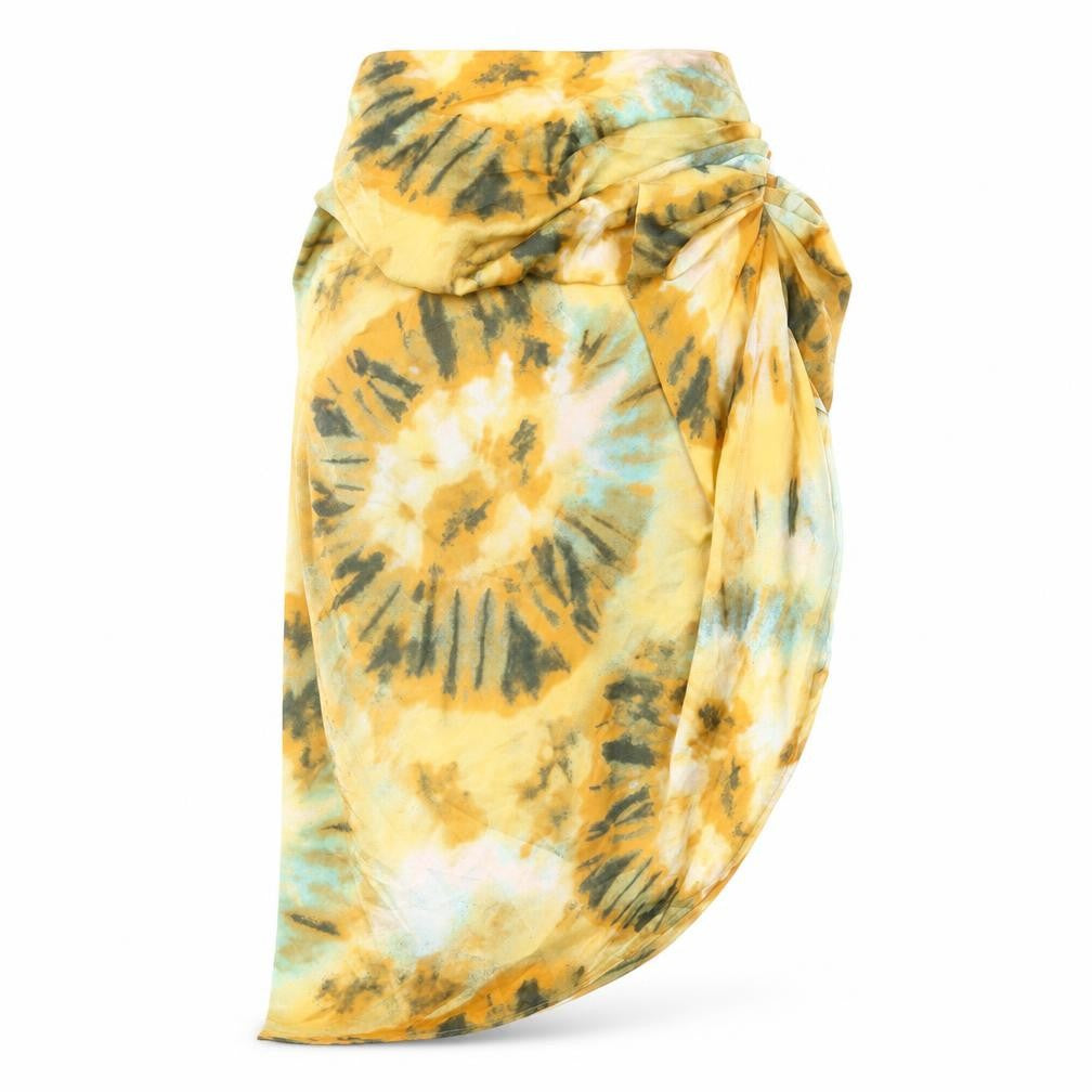 PrettyLittleThing Women's Multicoloured Tie Dye Skirt Size 12